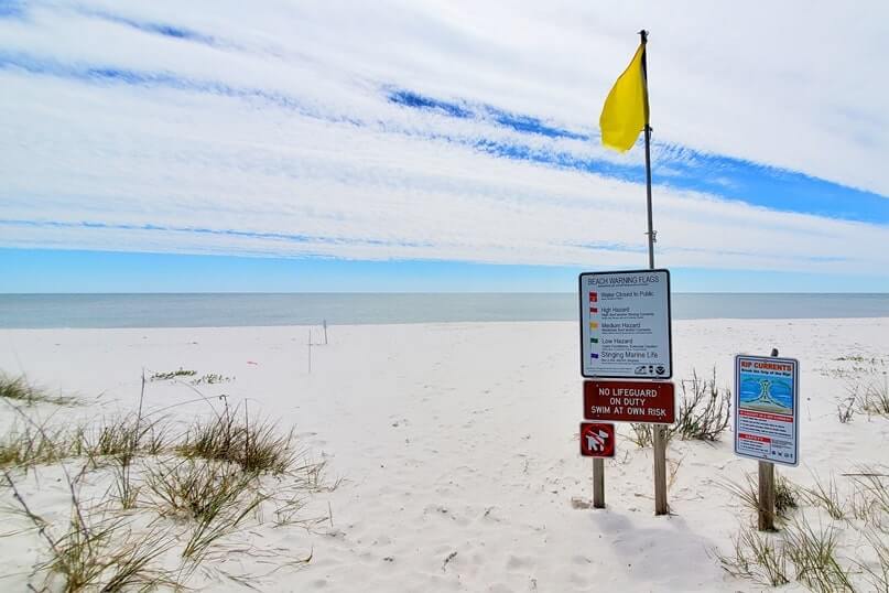 perdido key state park beach safety. florida travel blog