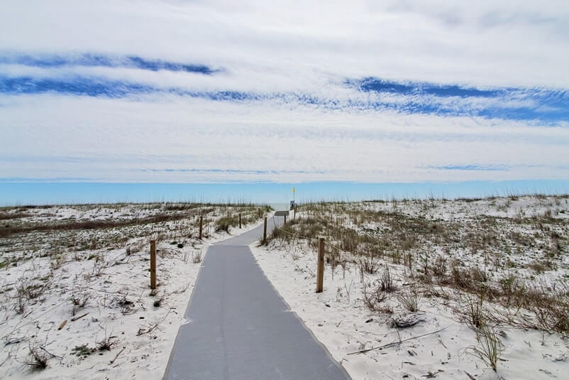 trail to perdido key state park beach. getting to perdido key beaches. florida travel blog