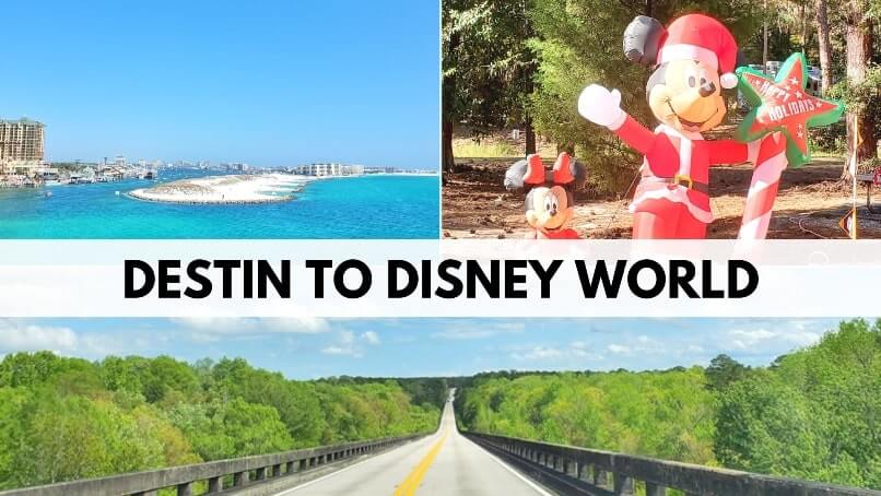 Destin to Disney World drive route with stops. what is there to see between destin and disney world. florida road trip map. florida travel blog