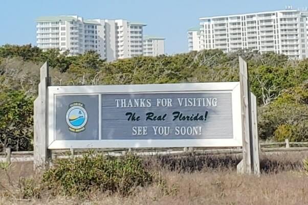 henderson beach state park exit. florida travel blog
