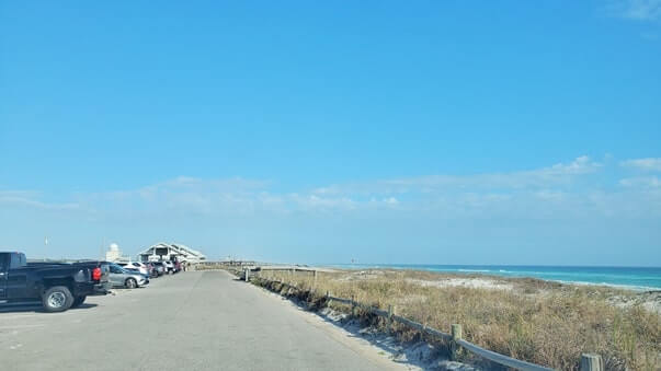 henderson beach state park beach parking. florida travel blog