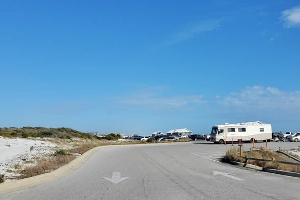 henderson beach state park beach parking. florida travel blog