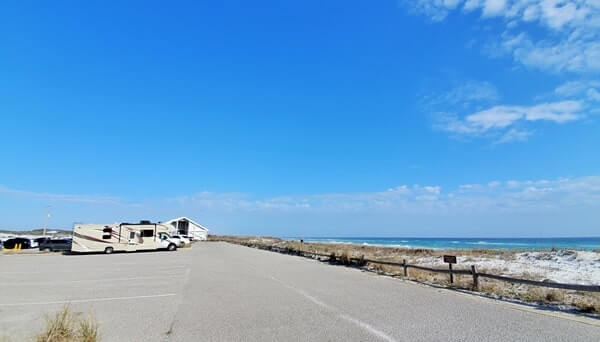 henderson beach state park beach parking. florida travel blog