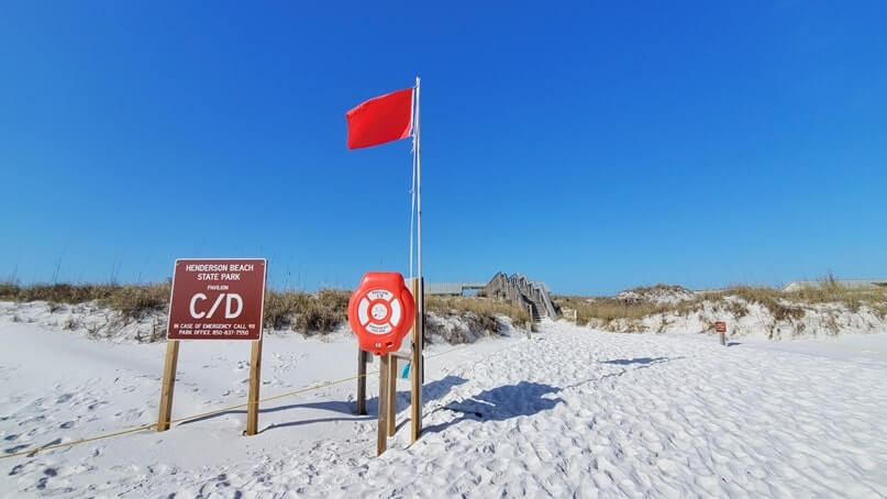 different section of beach at henderson beach state park. florida travel blog