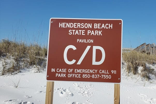different section of beach at henderson beach state park. florida travel blog