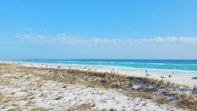 Henderson Beach State Park. dunes boardwalk to beach. florida travel blog