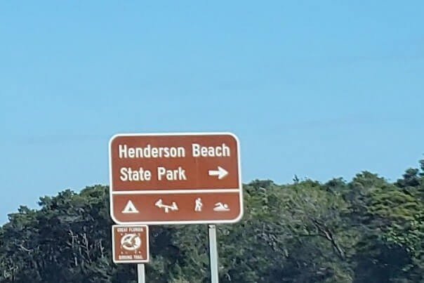 road to henderson beach state park. florida travel blog