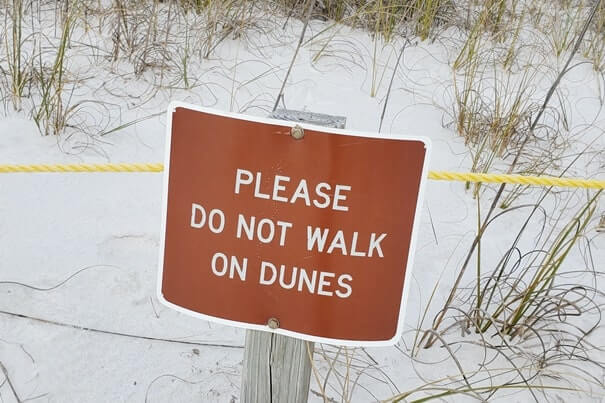 henderson beach state park dunes. sand dunes in destin. florida travel blog