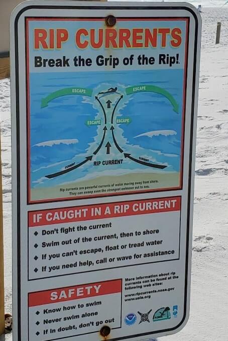 henderson beach state park rip currents, swimming safe. florida travel blog