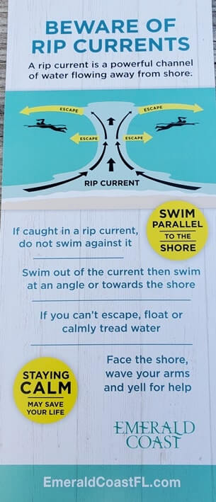 henderson beach state park rip currents, swimming safe. florida travel blog