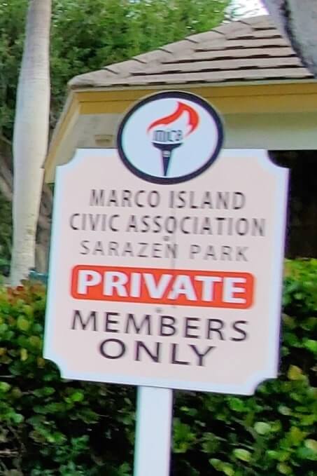 Sarazen Beach parking lot near South Beach public access. residents beach parking. Marco Island beach parking. florida travel blog