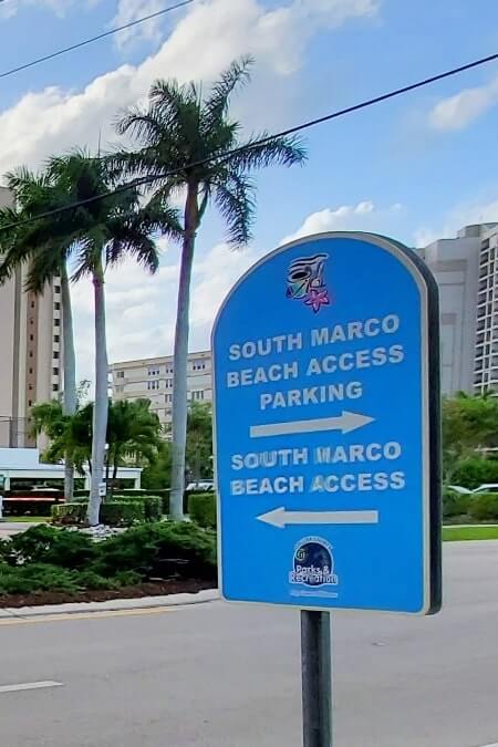 south beach parking to south beach access. marco island public beach access from south marco beach parking lot. florida travel blog