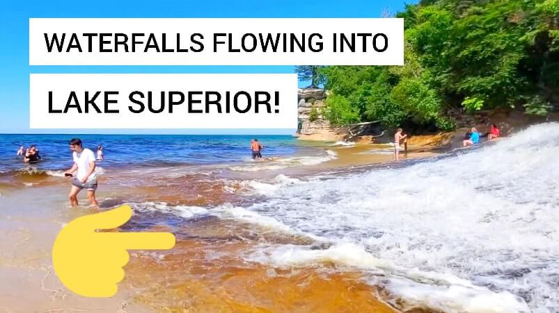 best pictured rocks hikes. lake superior hikes in pictured rocks. waterfall hikes in pictured rocks. best day hikes in pictured rocks. north country trail. upper peninsula michigan travel blog