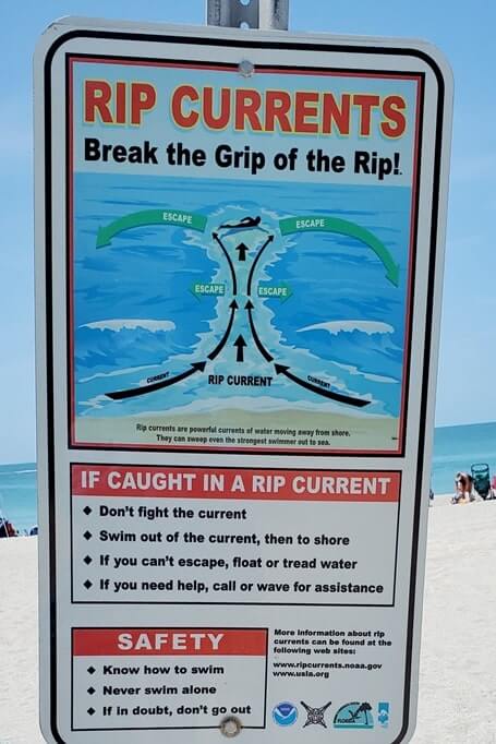 captiva island beach rip currents. captiva island swimming. southwest florida travel blog