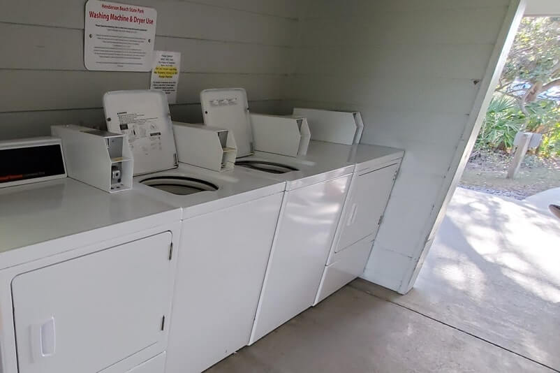 florida state park campground laundry machines how many. florida camping travel blog
