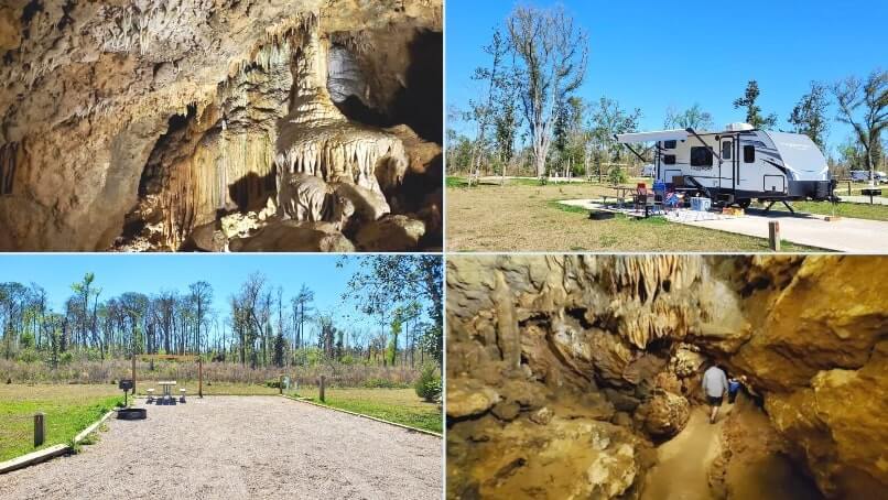best florida panhandle camping: Florida Caverns State Park campground pictures. best florida panhandle campgrounds. florida travel blog