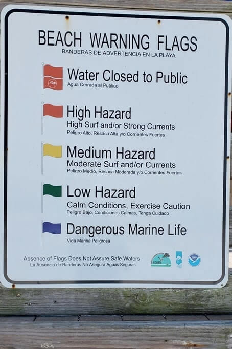 southwest florida beach flag colors. florida travel blog
