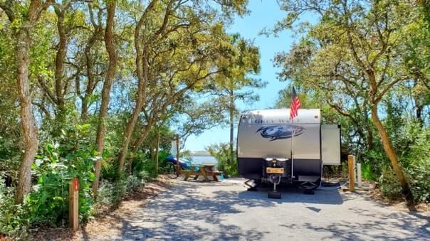 campsite #18. grayton beach state park campsite pictures. rv camping. florida travel blog