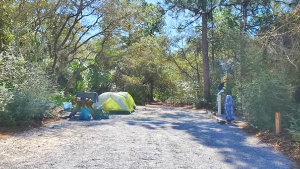 camping #33. tent camping grayton beach state park campsite pictures. florida travel blog