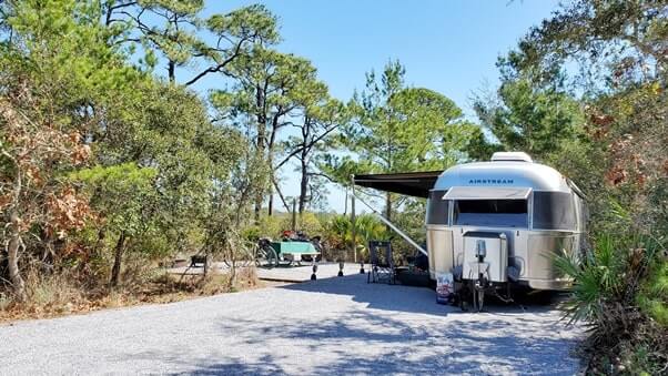 grayton beach state park campsite pictures. rv camping. florida travel blog