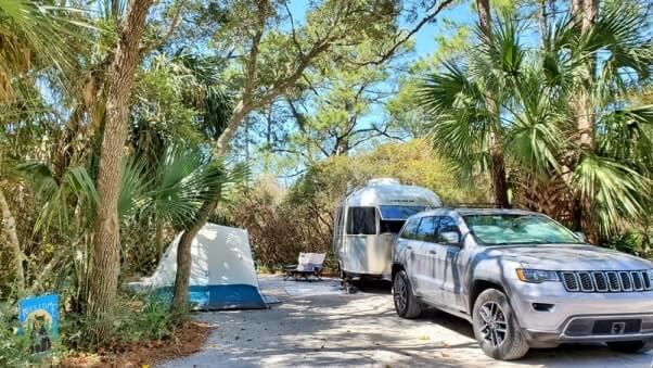 grayton beach state park campsite pictures. tent camping. rv camping. florida travel blog