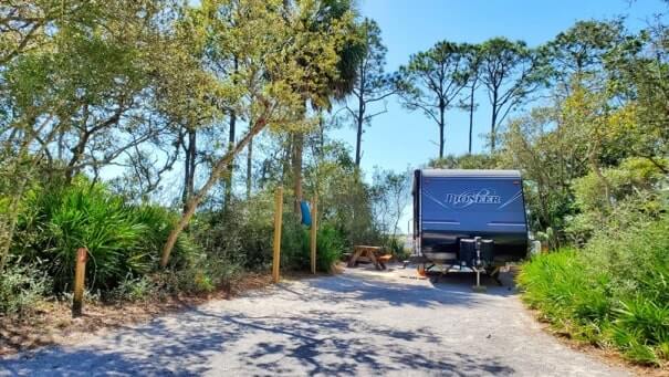 campsite #14. grayton beach state park campsite pictures. rv camping. florida travel blog