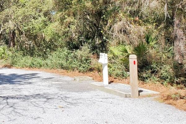 grayton beach state park campground has water and electrcity at each campsite. florida travel blog