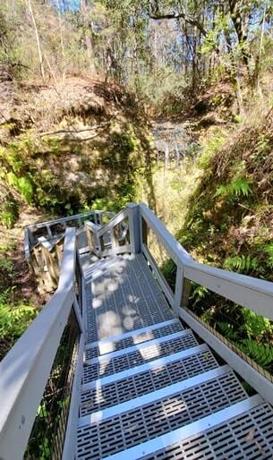 Pensacola to Orlando drive: Stop to see falling waters state park waterfalls. florida waterfalls between pensacola and orlando. florida road trip travel blog