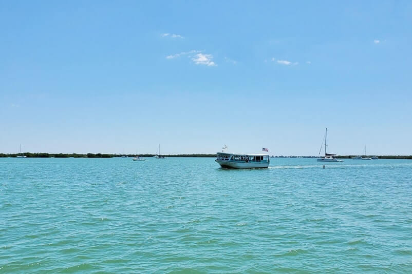 southwest florida beach state parks: boat to cayo costa state park beach. florida travel blog