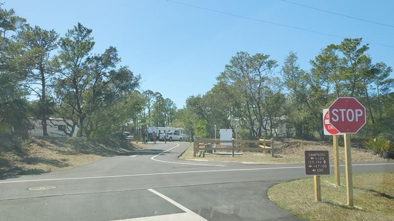 st andrews state park campground loop. florida panhandle travel blog