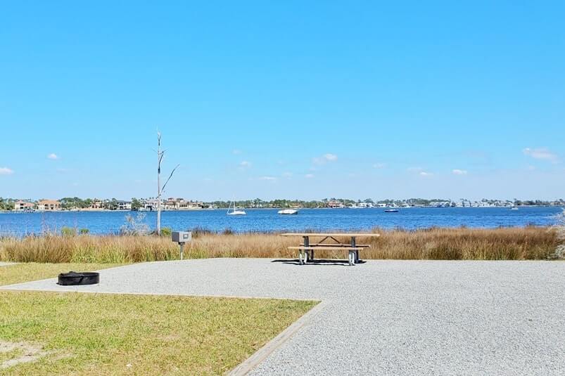 St Andrews State Park campground pictures. St Andrews State Park camping. waterfront campsites. west loop lagoon campsites. florida panhandle travel blog