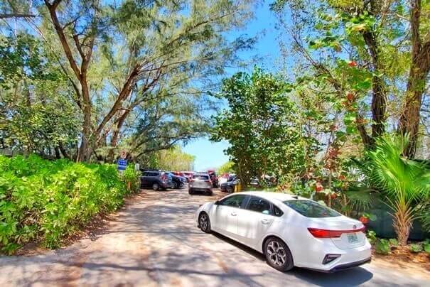 captiva island beach parking lot. captiva island public parking