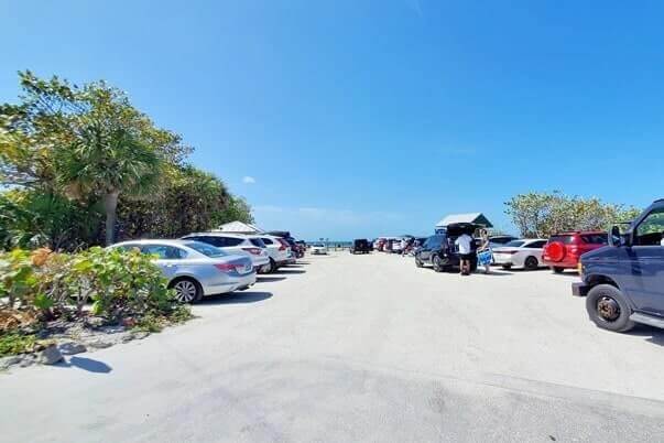 captiva island beach parking lot: turner beach parking lot. captiva island public parking