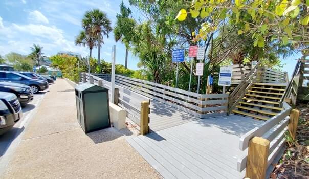 lido beach parking lot to lido beach public access. florida travel blog