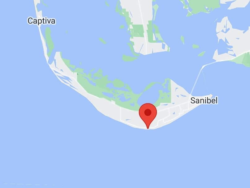 sanibel island shelling map: tarpon bay beach shelling map. gulf coast florida travel blog