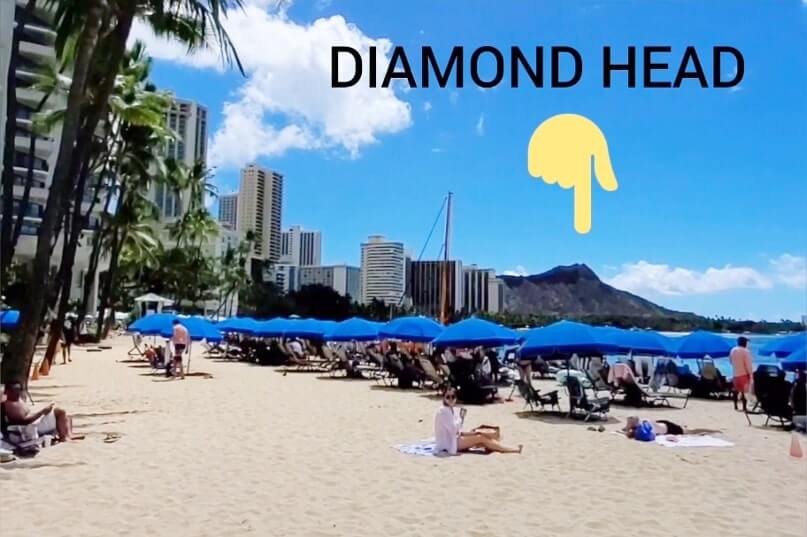 Waikiki surfboard alley to Waikiki Beach with diamond head views. oahu hawaii travel blog
