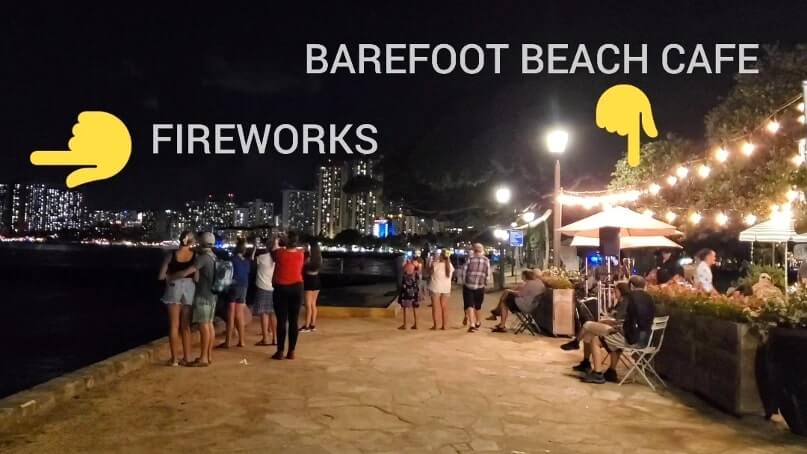 things to do in waikiki at night: hilton hawaiian fireworks at night. waikiki fireworks at night. honolulu at night. oahu at night. hawaii travel blog
