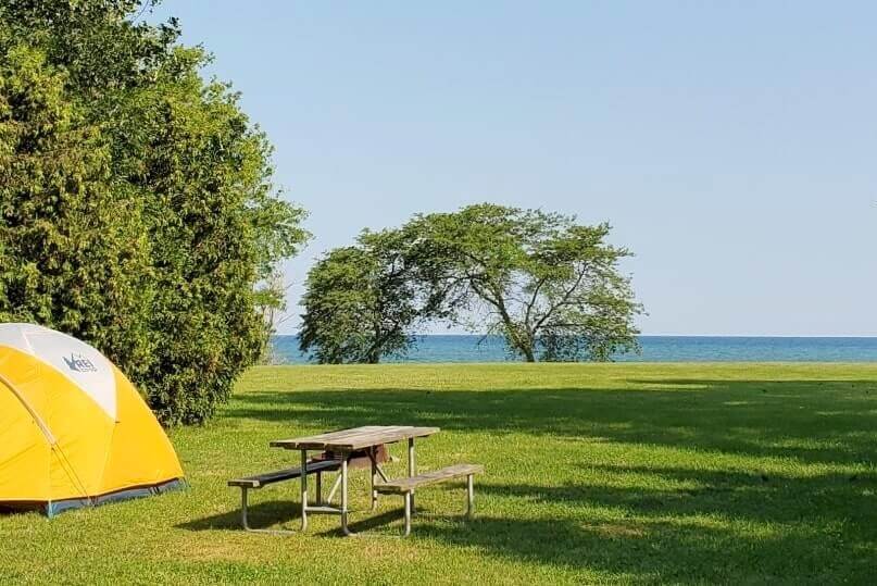 American side of Niagara Falls camping. new york travel blog