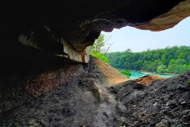 American side of Niagara Falls and Niagara Gorge USA: Devils Hole State Park. Niagara River and Niagara Gorge on the American side. ny travel blog