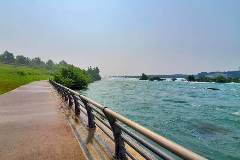 American side of Niagara Falls USA: how to get to Goat Island. Niagara Falls USA. ny travel blog