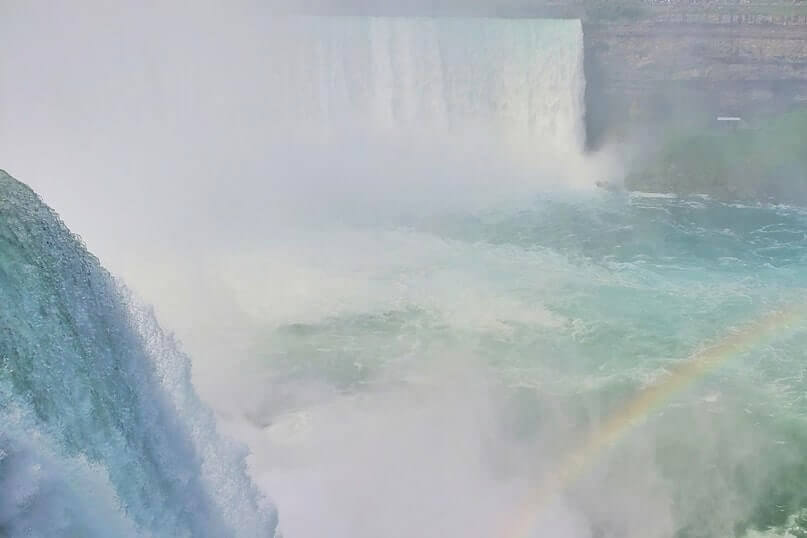 American side of Niagara Falls USA: Terrapin Point. Top of Niagara Falls USA. ny travel blog
