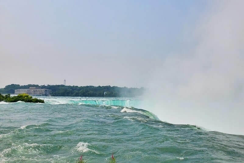 American side of Niagara Falls USA: Terrapin Point. Top of Niagara Falls USA. ny travel blog