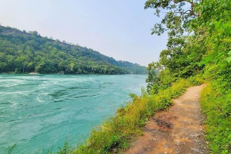 Best things to do on the American side of Niagara Falls USA. How to see Niagara Gorge on the American side: Whirlpool State Park or Devils Hole State Park, New York. American side of Niagara River. ny travel blog