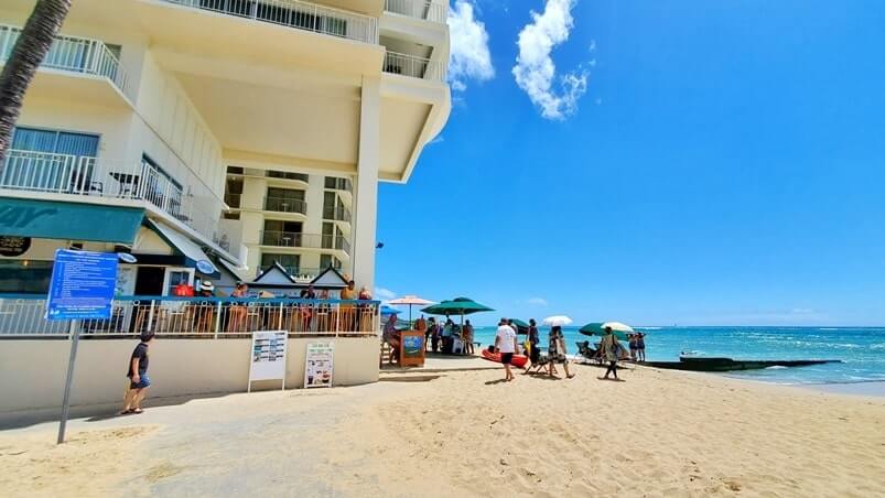 banan waikiki beach location