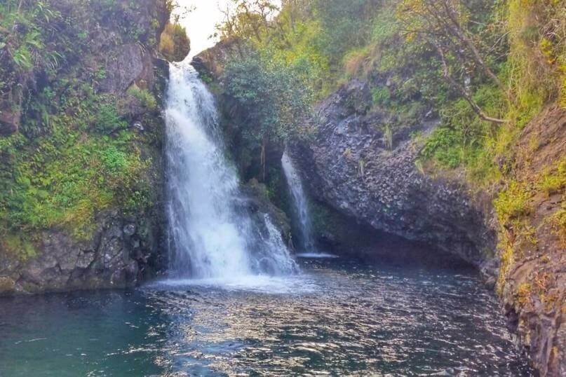 things to do in east maui: hanawi falls