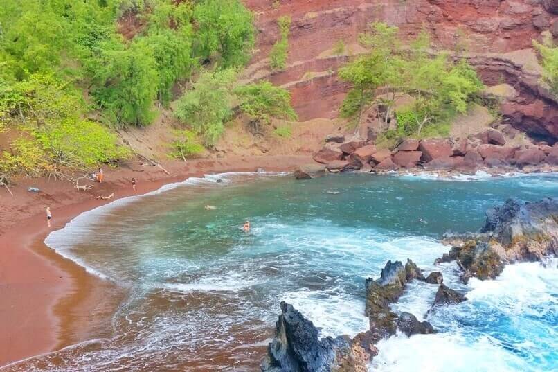 things to do in east maui: red sand beach