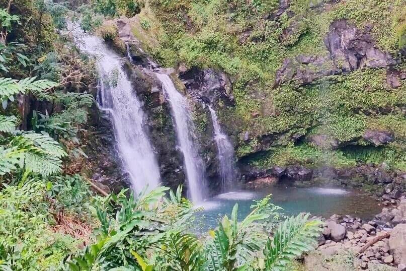 things to do in east maui: upper waikani falls