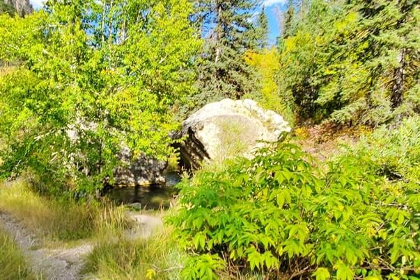 kissing rocks trail, spearfish canyon. black hills national forest, south dakota