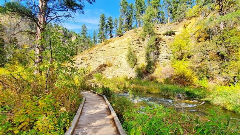 Long Valley picnic area in spearfish canyon. black hills national forest picnic area. spearfish canyon picnic area. south dakota travel blog