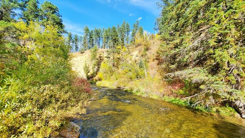 spearfish creek trail. Long Valley picnic area. spearfish canyon picnic area. black hills picnic area